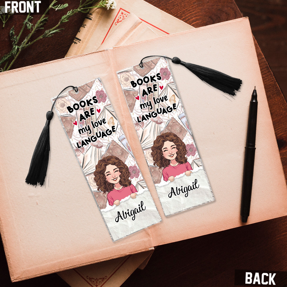 Booktrover - Marque-page personnalisé (Impression recto verso)