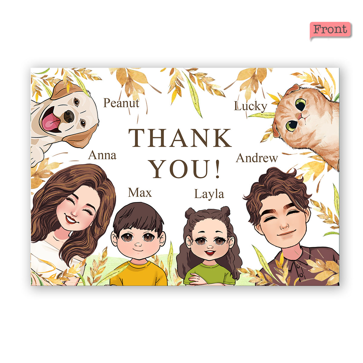 Nous t'aimons - Carte de vœux personnalisée avec QR code