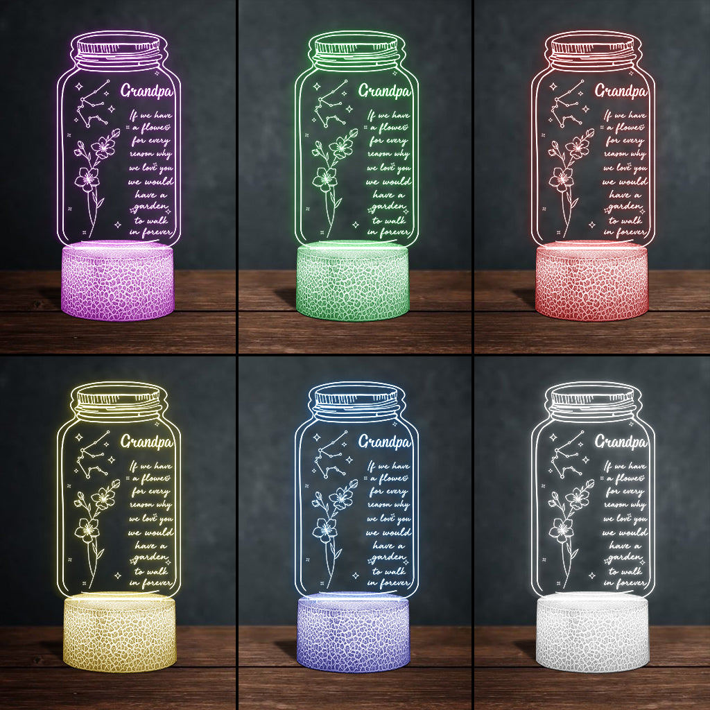 Si j'avais une étoile : Fleur de naissance et signe du zodiaque - Cadeau pour maman, grand-mère, fille, épouse, petite amie, papa, grand-père, petit ami, mari - Plaque lumineuse personnalisée