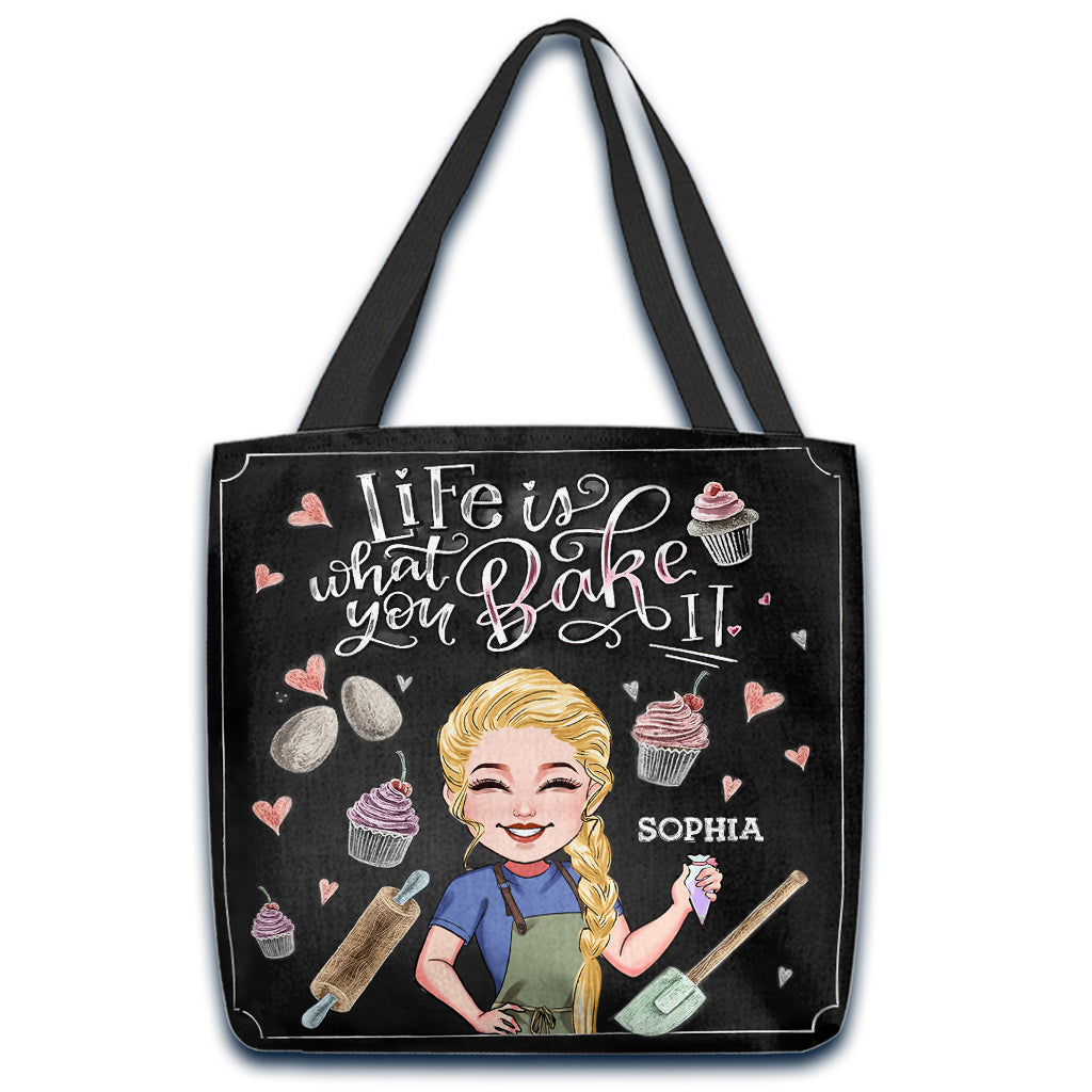 La vie est ce que vous en faites - Sac fourre-tout de pâtisserie personnalisé