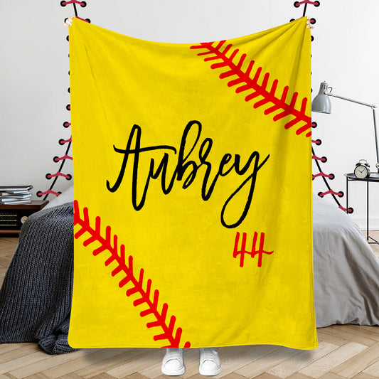 Amoureux du softball - Couverture de softball personnalisée