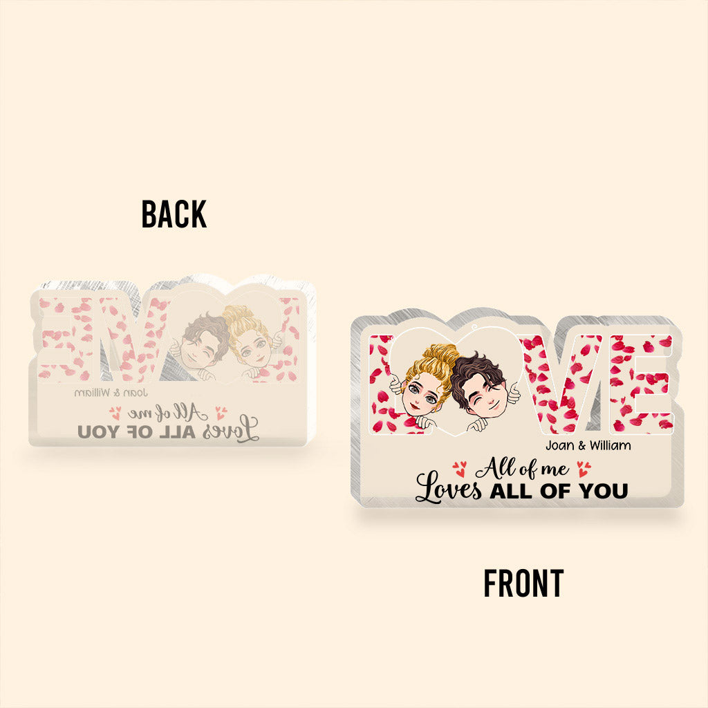 « This Is Us » - Cadeau pour couple (mari, femme, petit ami, petite amie, amoureux des chiens) - Plaque acrylique personnalisée.