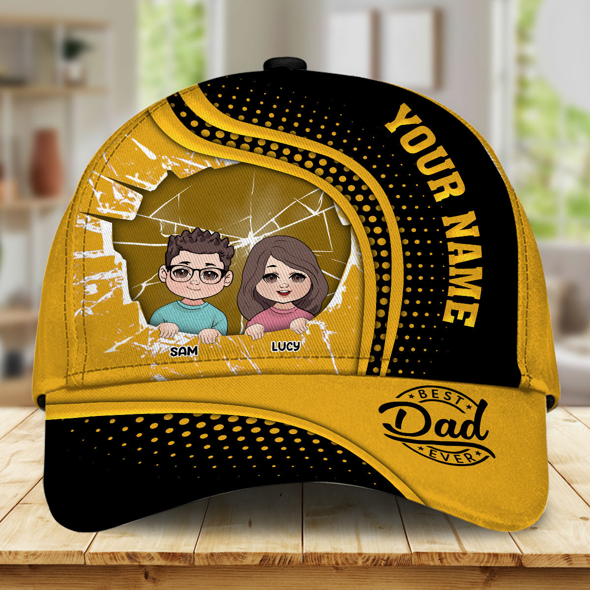 Meilleur papa du monde - Casquette classique personnalisée pour papa