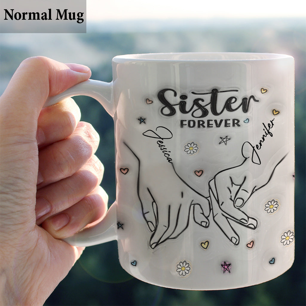 Pour toujours ma sœur - Mug personnalisé pour meilleure amie