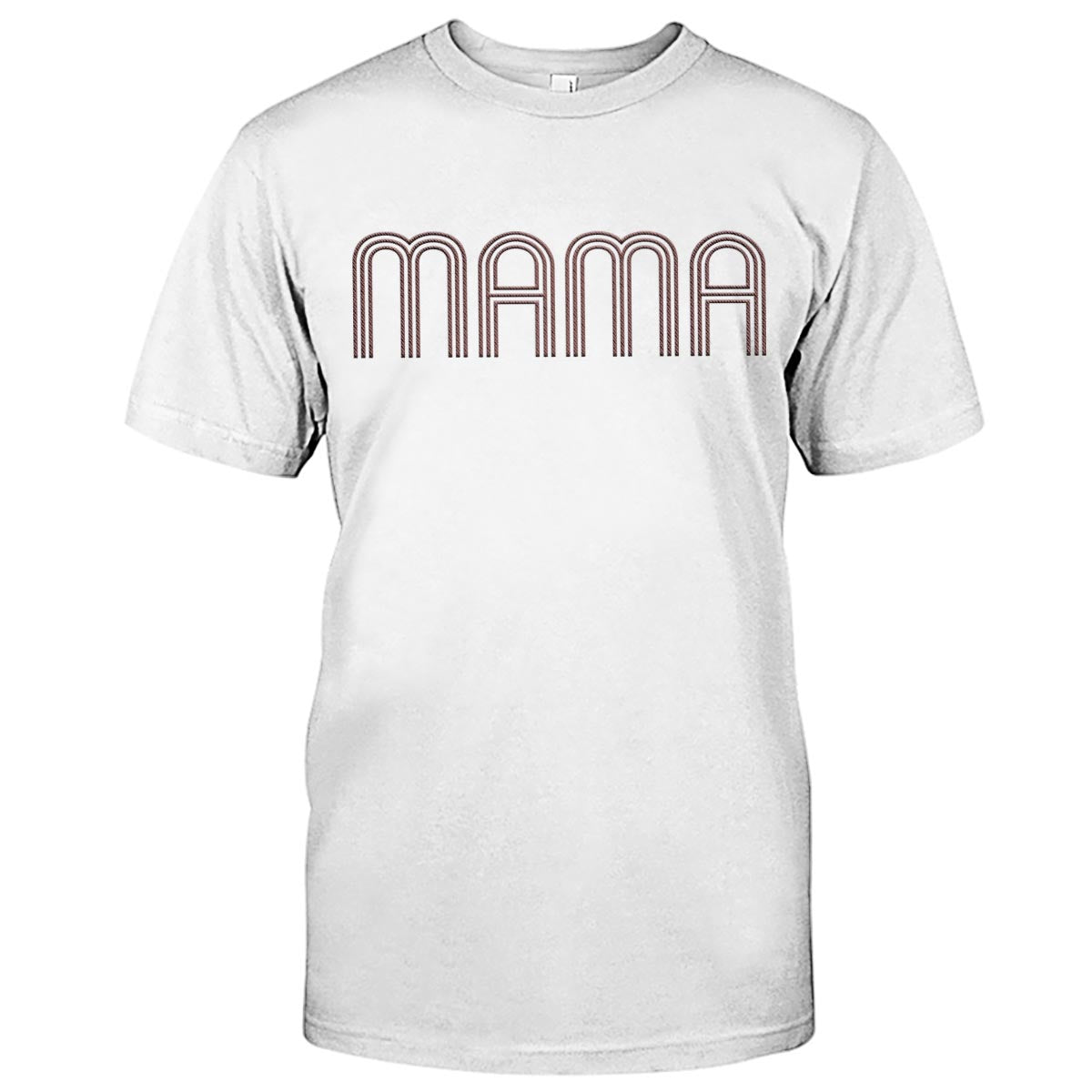 T-shirt brodé personnalisé avec nom pour maman