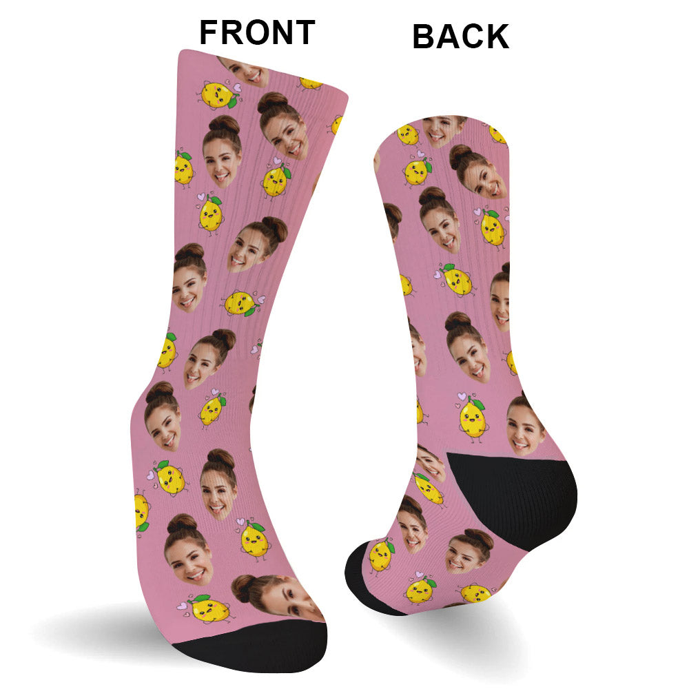 Chaussettes personnalisées pour maman avec motif d'icônes amusantes
