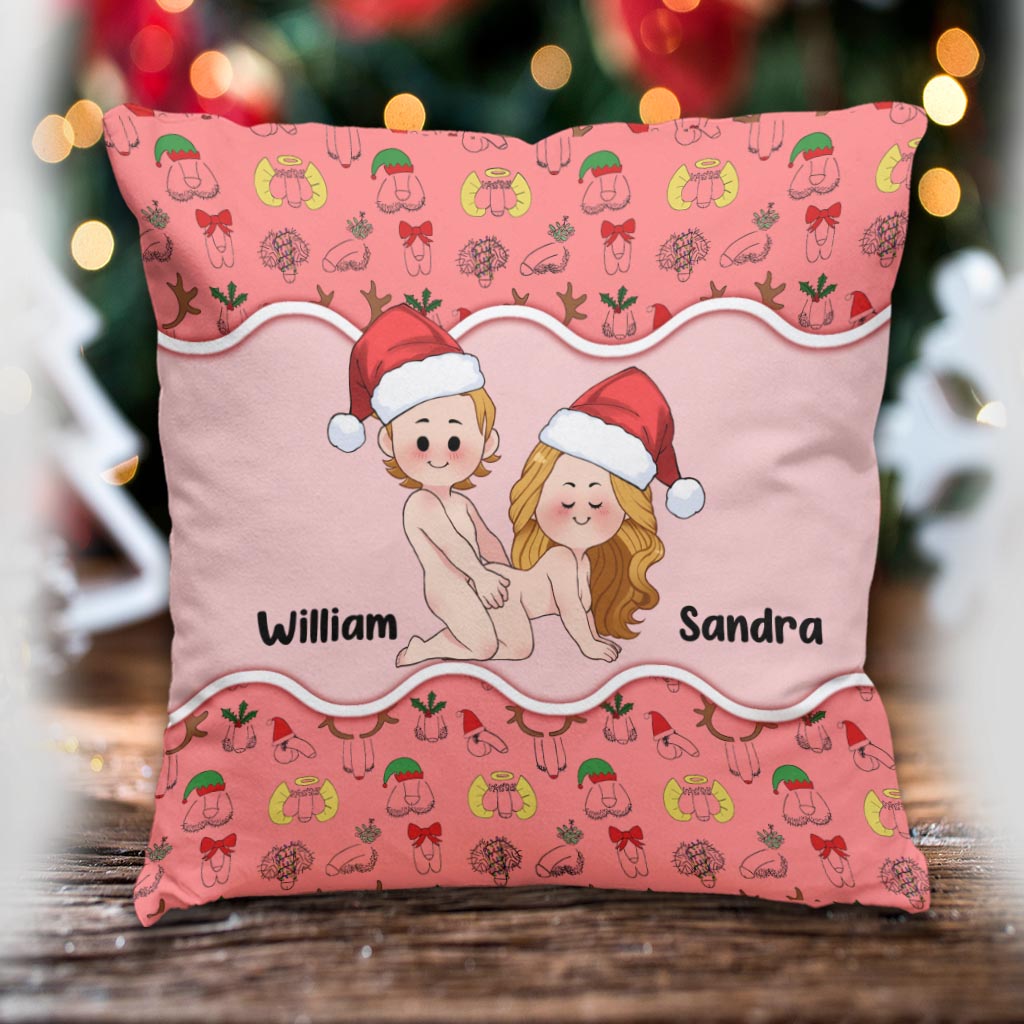 Tout ce que je veux pour Noël - Coussin décoratif personnalisé pour couple