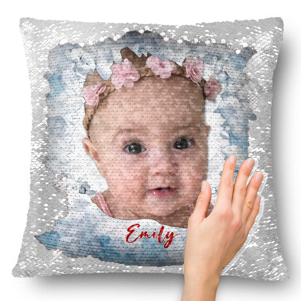 My Kids - Personalized Kid Sequin Pillow Cover