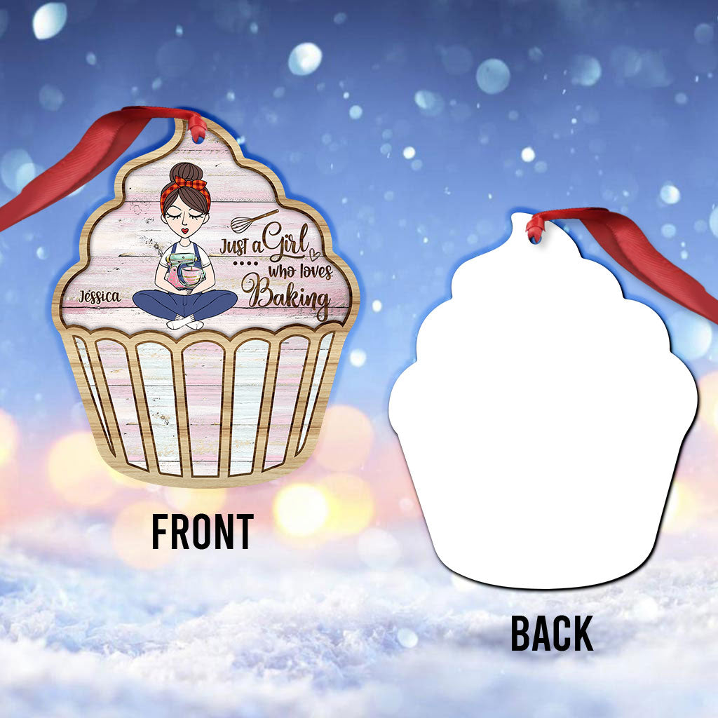 Une fille qui adore pâtisser - Ornement de pâtisserie personnalisé