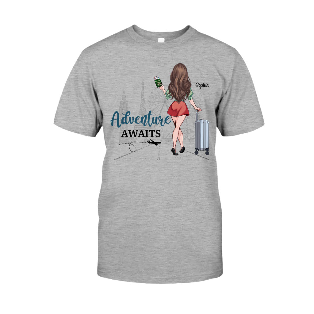 Alors, l'aventure ! – Cadeau de voyage pour maman, fille, petite-fille, épouse, petite amie, amie – T-shirt et sweat à capuche personnalisés