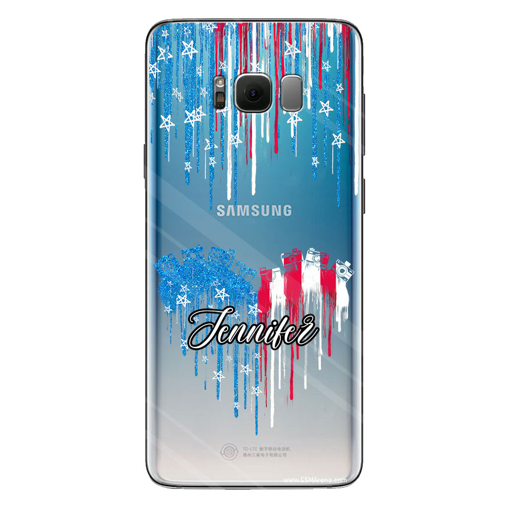 Passion pour la photographie - Coque de téléphone transparente personnalisée avec photo