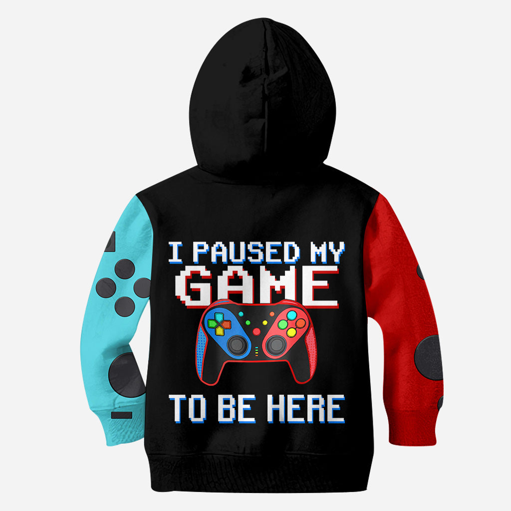 J'ai mis mon jeu en pause pour être ici - T-shirt personnalisé inspiré des jeux vidéo