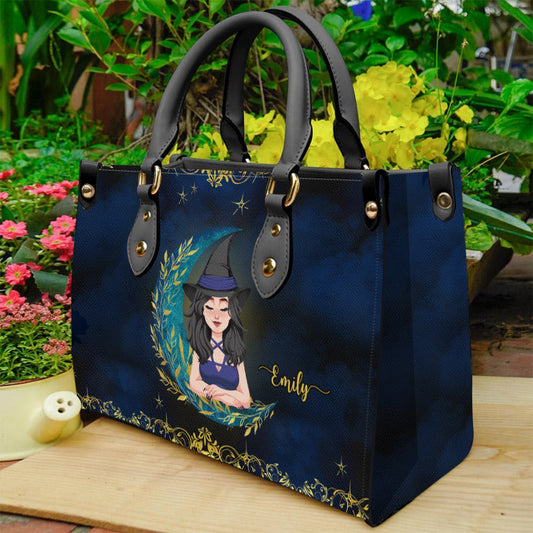 Don't F With My Energy - Personalized Witch Leather Handbag