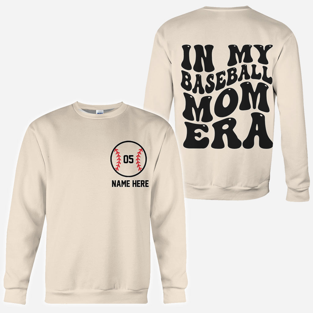 T-shirt personnalisé « À l'époque de ma maman de joueur de baseball »