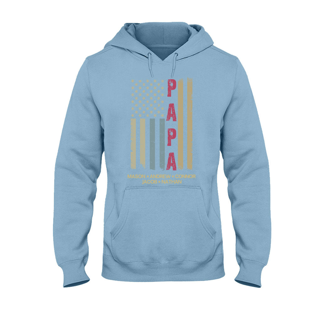 T-shirt et sweat à capuche personnalisés avec drapeau américain - Grand-père