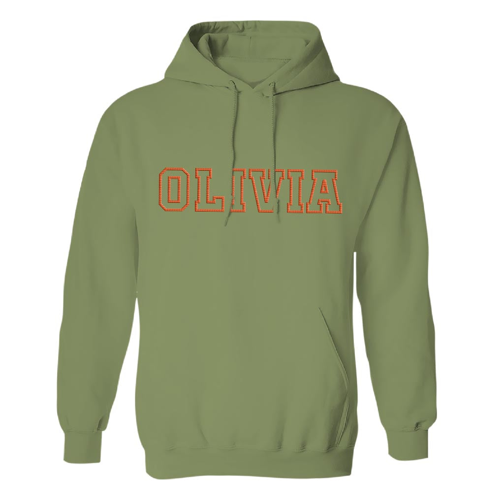 Custom Name - Personalized Bestie Embroidered Hoodie