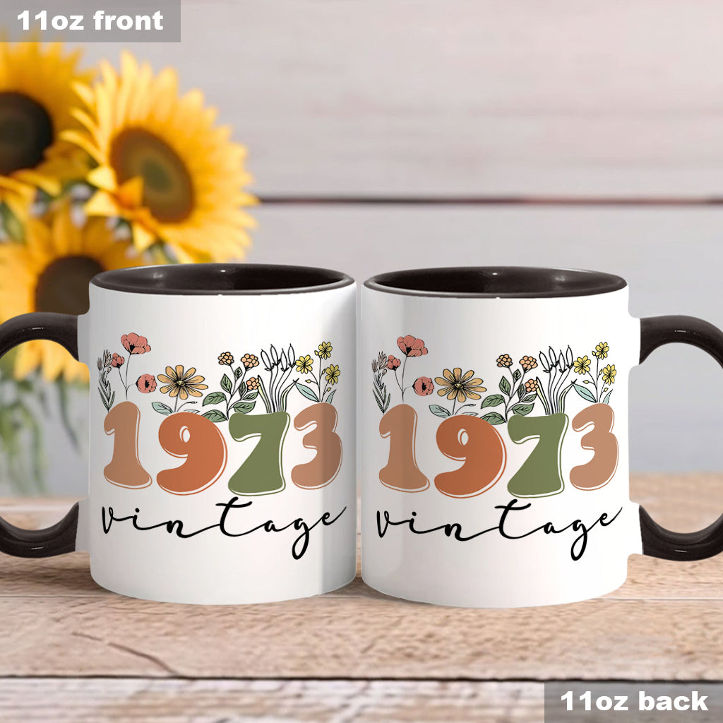 Mug vintage personnalisé pour anniversaire