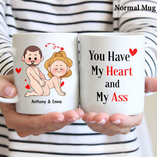 I Just Want You To Be Happy - Couple gift for husband, wife, boyfriend, girlfriend - Personalized Mug