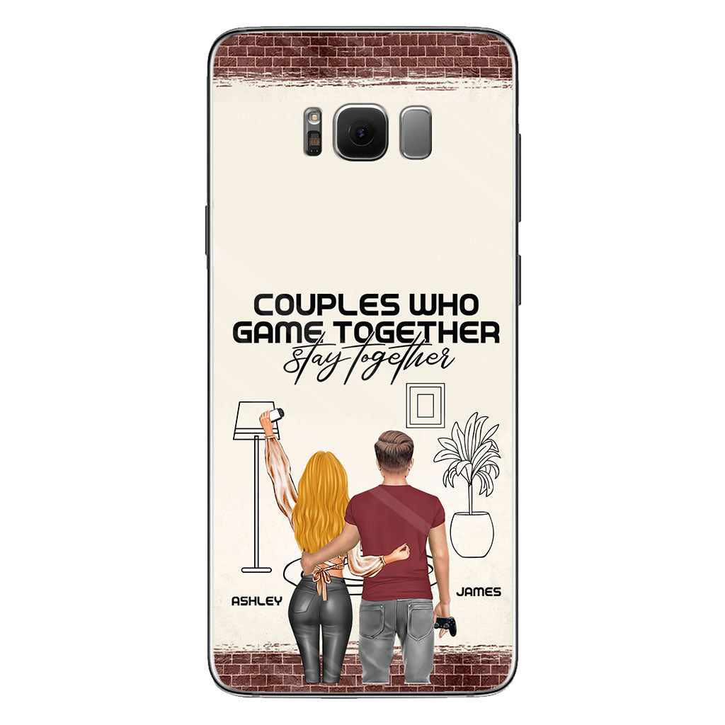 Les couples qui jouent ensemble restent ensemble - Coque de téléphone personnalisée pour jeux vidéo