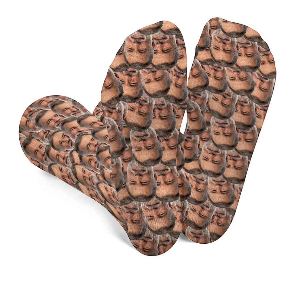 Customizable Printed Face - Personalized Step Dad Socks