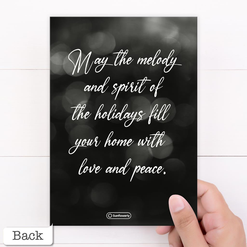 Merci / Je t'aime - Carte de vœux personnalisée