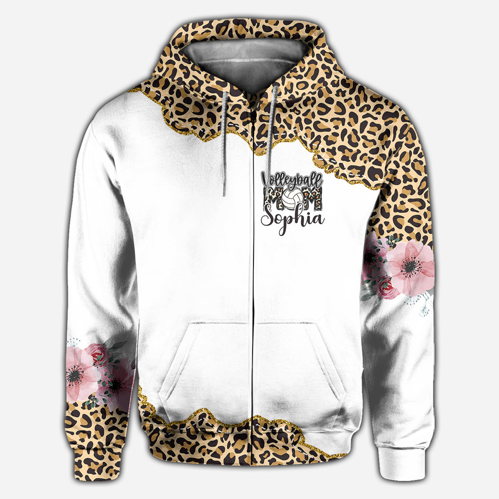 Maman Volleyeuse Léopard - T-shirt de volley personnalisé intégral