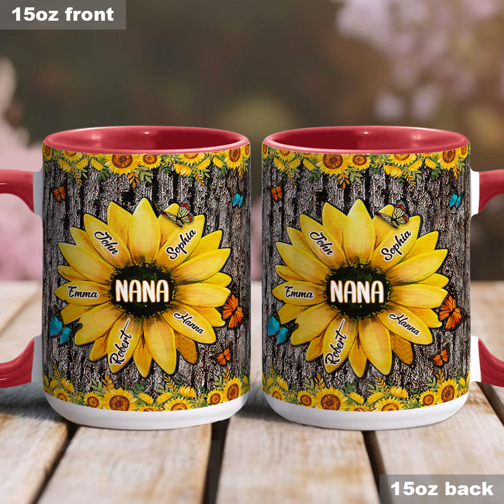 Nana's Garden - Personalized Grandma Accent Mug