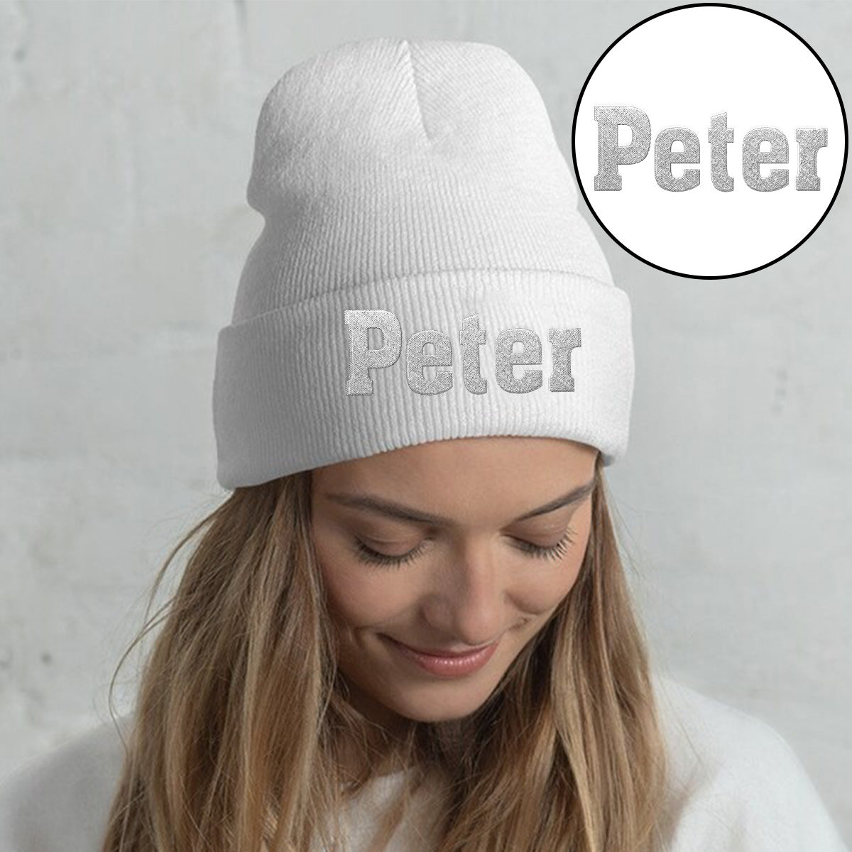 Bonnet brodé personnalisé pour papa - Nom personnalisé