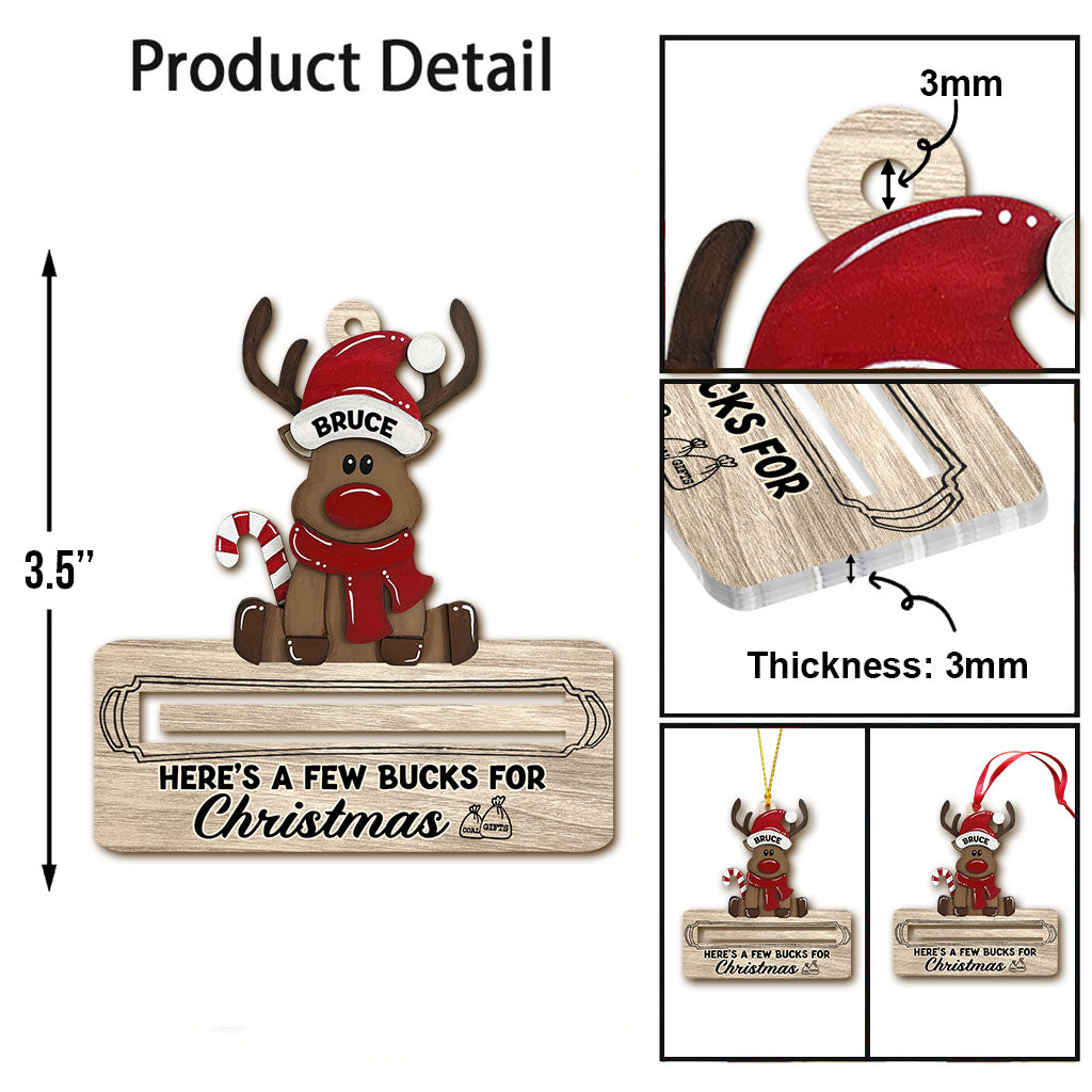 Voici quelques dollars pour Noël - Cadeau pour grand-mère, petite-fille, fille - Ornement personnalisé