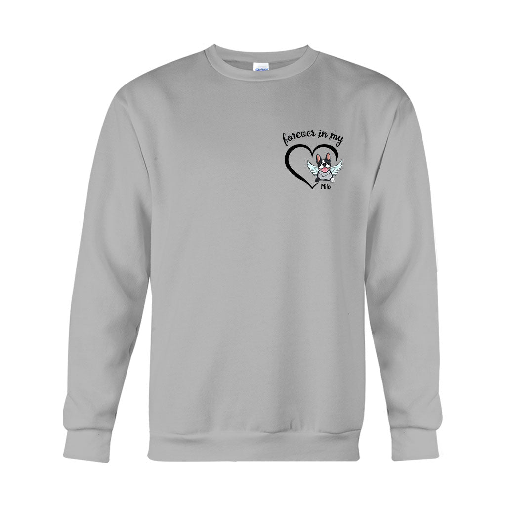 À jamais dans mon cœur - T-shirt et sweat à capuche personnalisés pour chien