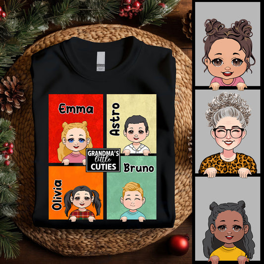 Les petits chouchous de grand-mère - Cadeau pour grand-mère, tante - T-shirt personnalisé intégral