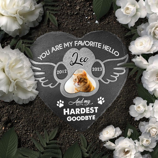 Les meilleurs amis ne sont jamais oubliés - Pierre personnalisée en forme de cœur pour chien