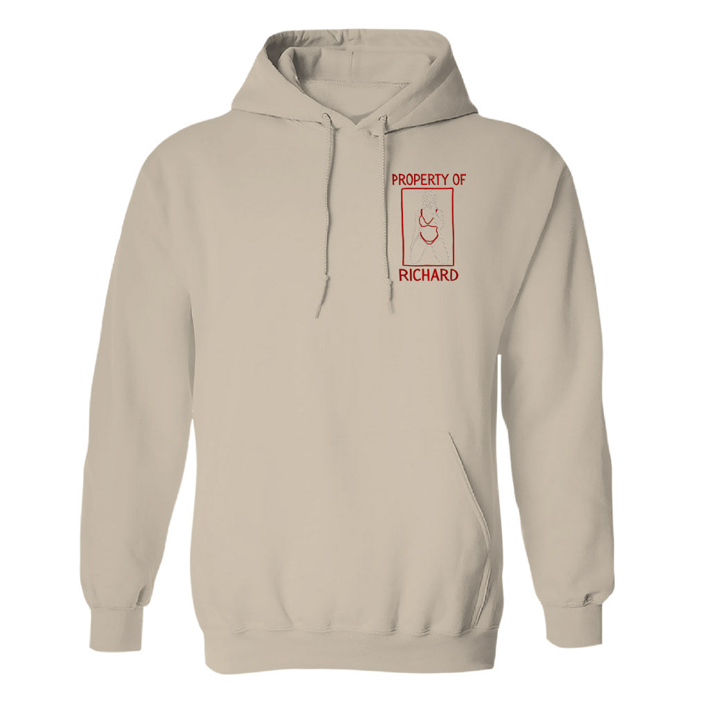 Cadeau original pour lui - Sweat à capuche brodé personnalisé pour couple