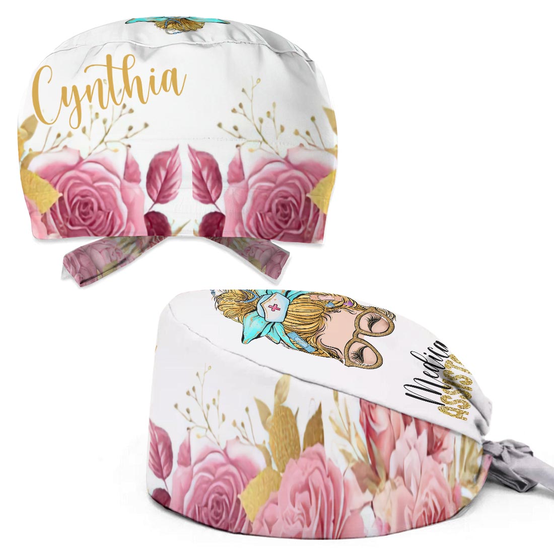 Vie d'infirmière - Bonnet de bloc opératoire personnalisé