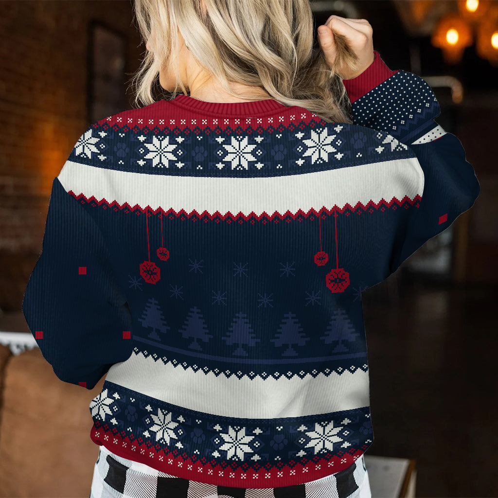 Joyeux Woofmas - Pull moche personnalisé pour chien