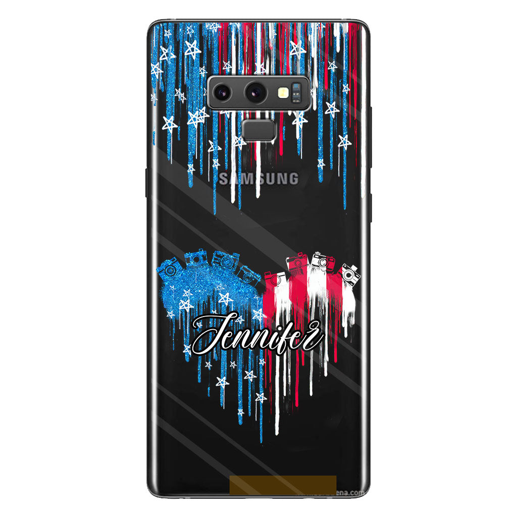 Passion pour la photographie - Coque de téléphone transparente personnalisée avec photo