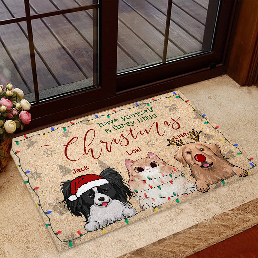 Passez un Noël tout doux avec votre chien ! - Paillasson personnalisé pour chien