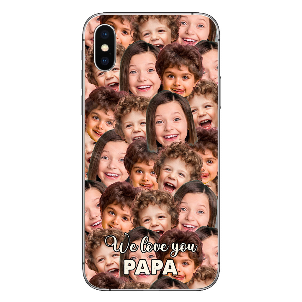 Je t'aime papa - Cadeau pour papa, grand-mère, grand-père, maman, oncle, tante, frère, sœur, fils, fille, petite-fille, petit-fils, mari, femme, petit ami, petite amie - Coque de téléphone personnalisée