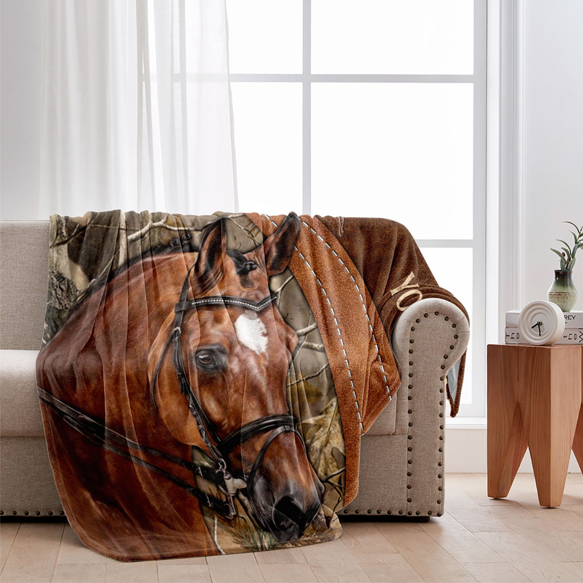 J'adore les chevaux - Couverture personnalisée pour chevaux