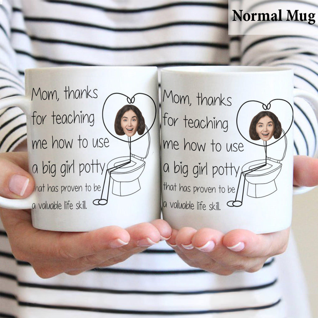 Merci de m'avoir appris à aller sur le pot - Mug personnalisé pour maman