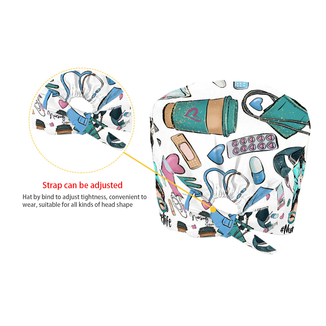 J'ai survécu à l'école d'infirmières - Bonnet d'infirmière personnalisé