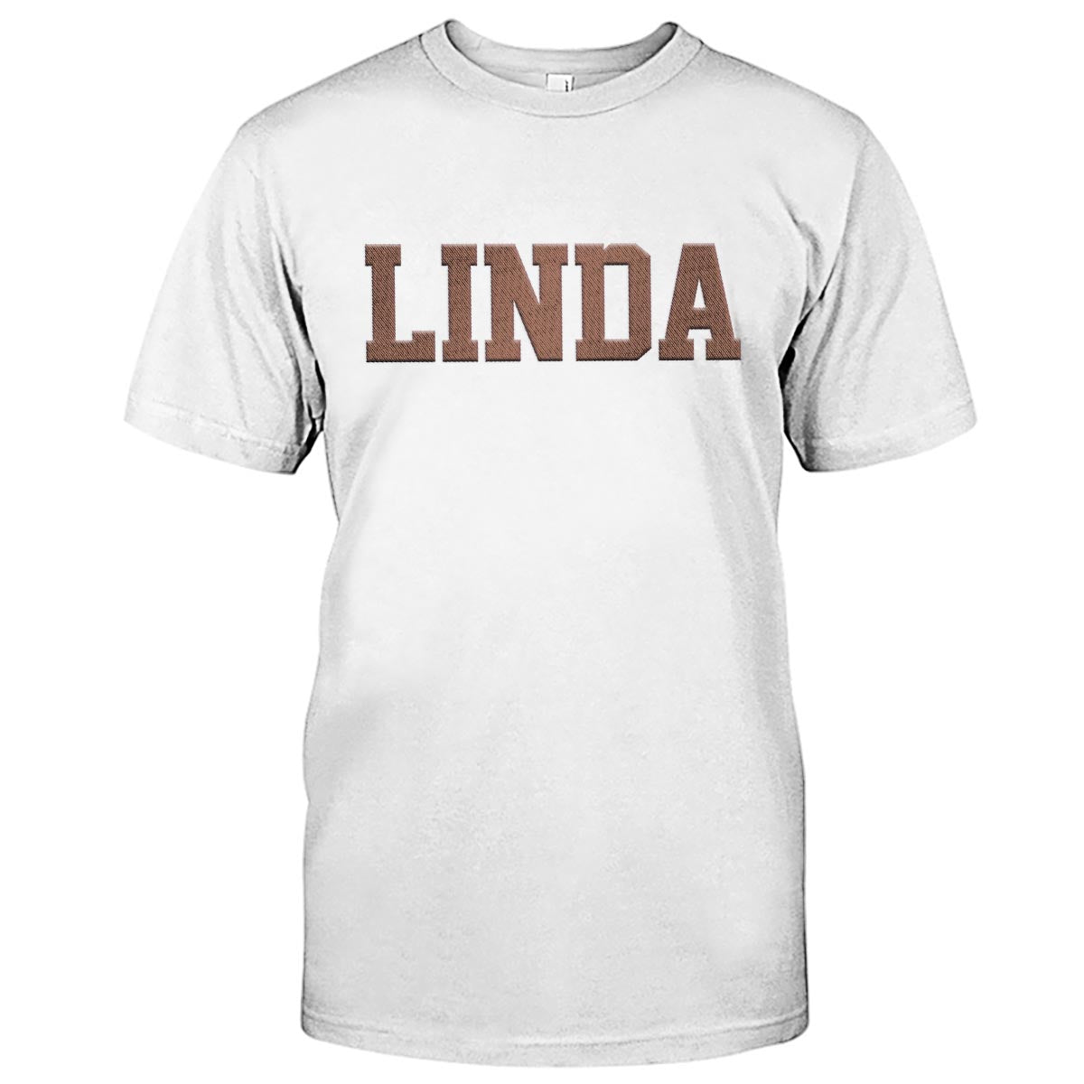 T-shirt brodé personnalisé avec nom - Bestie