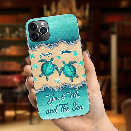 Salty Lil' Beach - Coque de téléphone personnalisée en forme de tortue