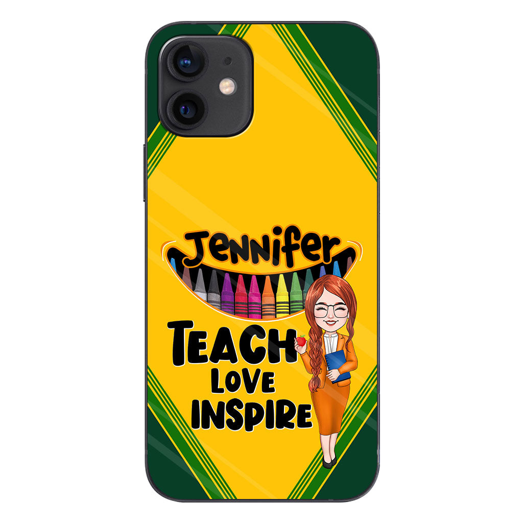Teach Love Inspire - Personalized Teacher Phone Case