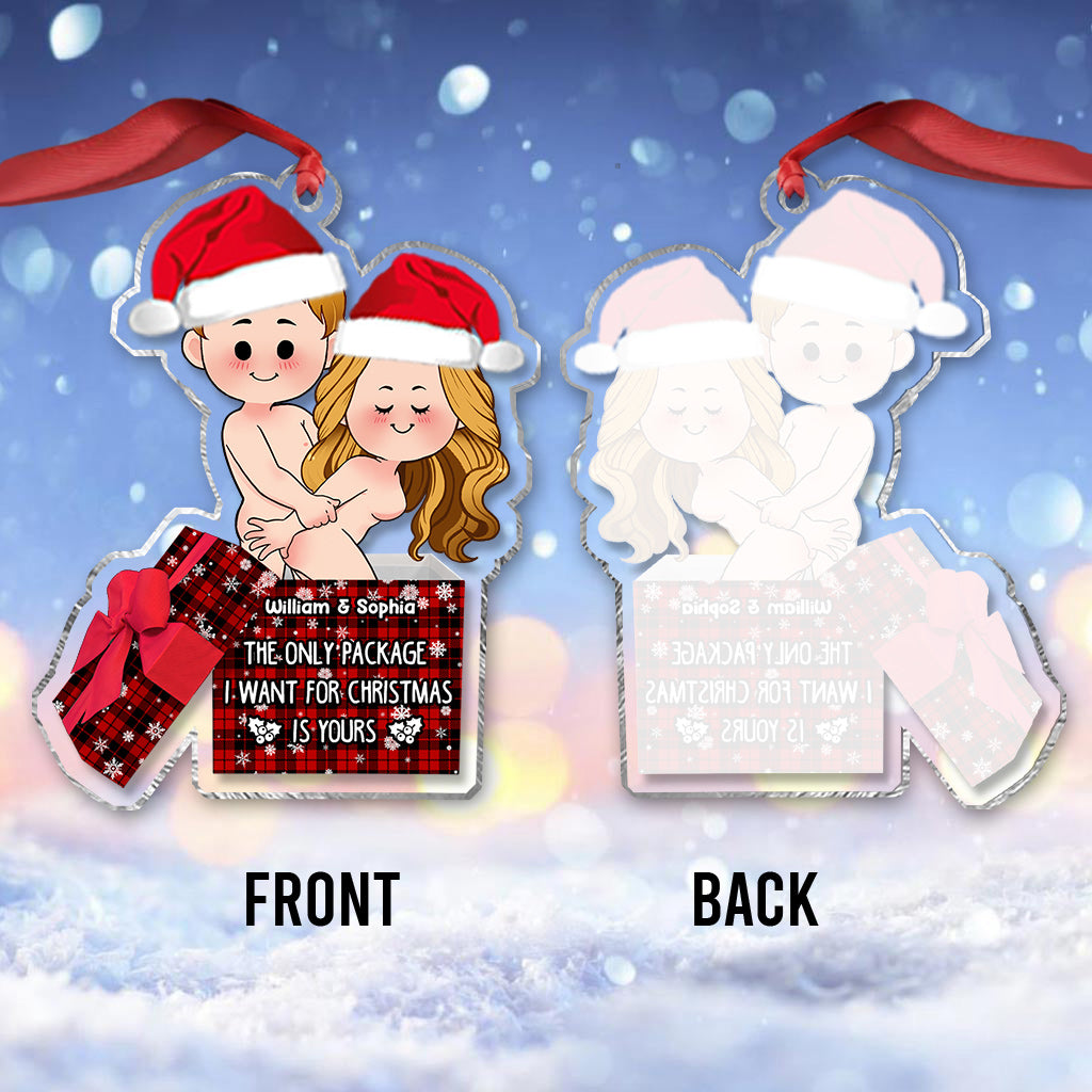 Le seul cadeau que je veux pour Noël, c'est le tien - Ornement personnalisé pour couple