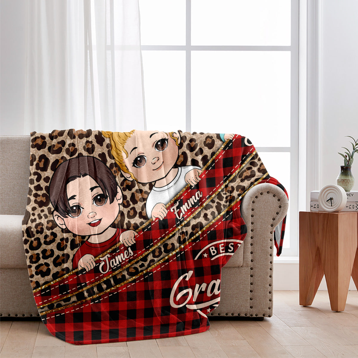 Meilleure grand-mère du monde - Couverture personnalisée pour grand-mère