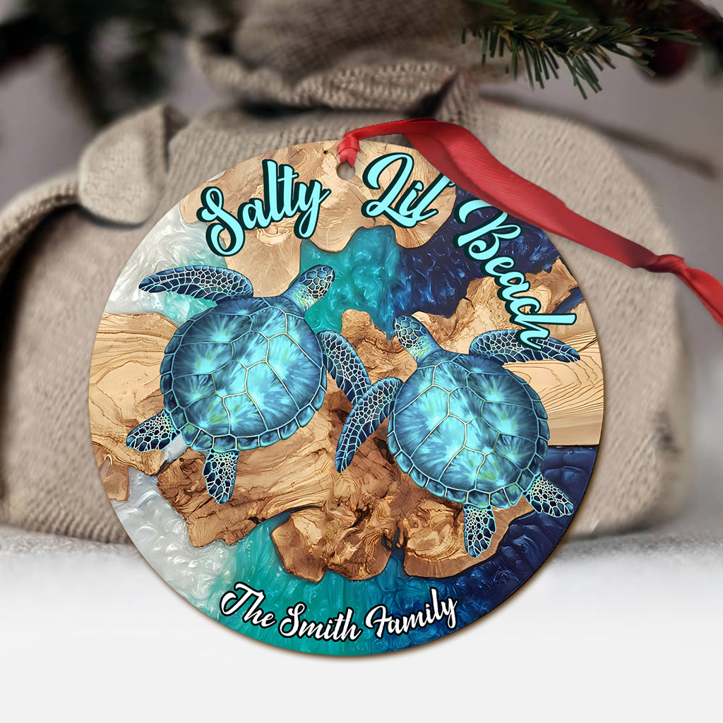Salty Lil' Beach - Ornement tortue personnalisé