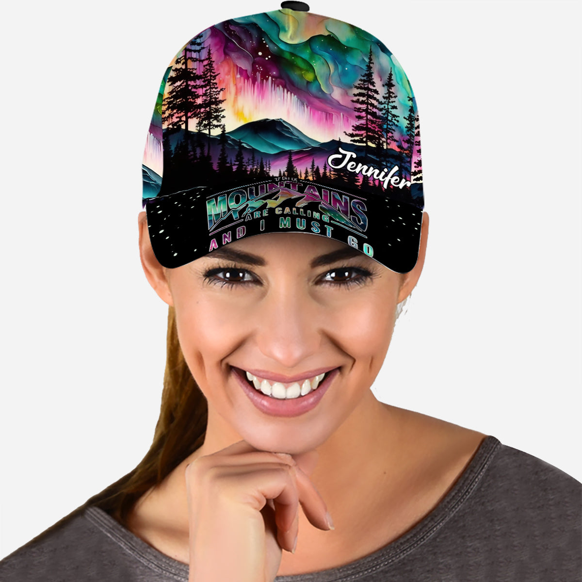 La montagne m'appelle - Casquette de randonnée classique personnalisée