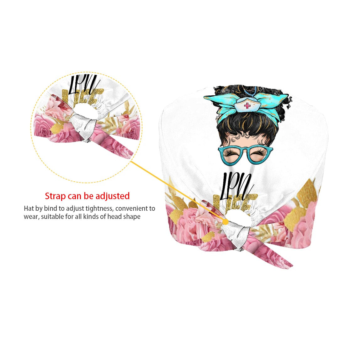 Vie d'infirmière - Bonnet de bloc opératoire personnalisé