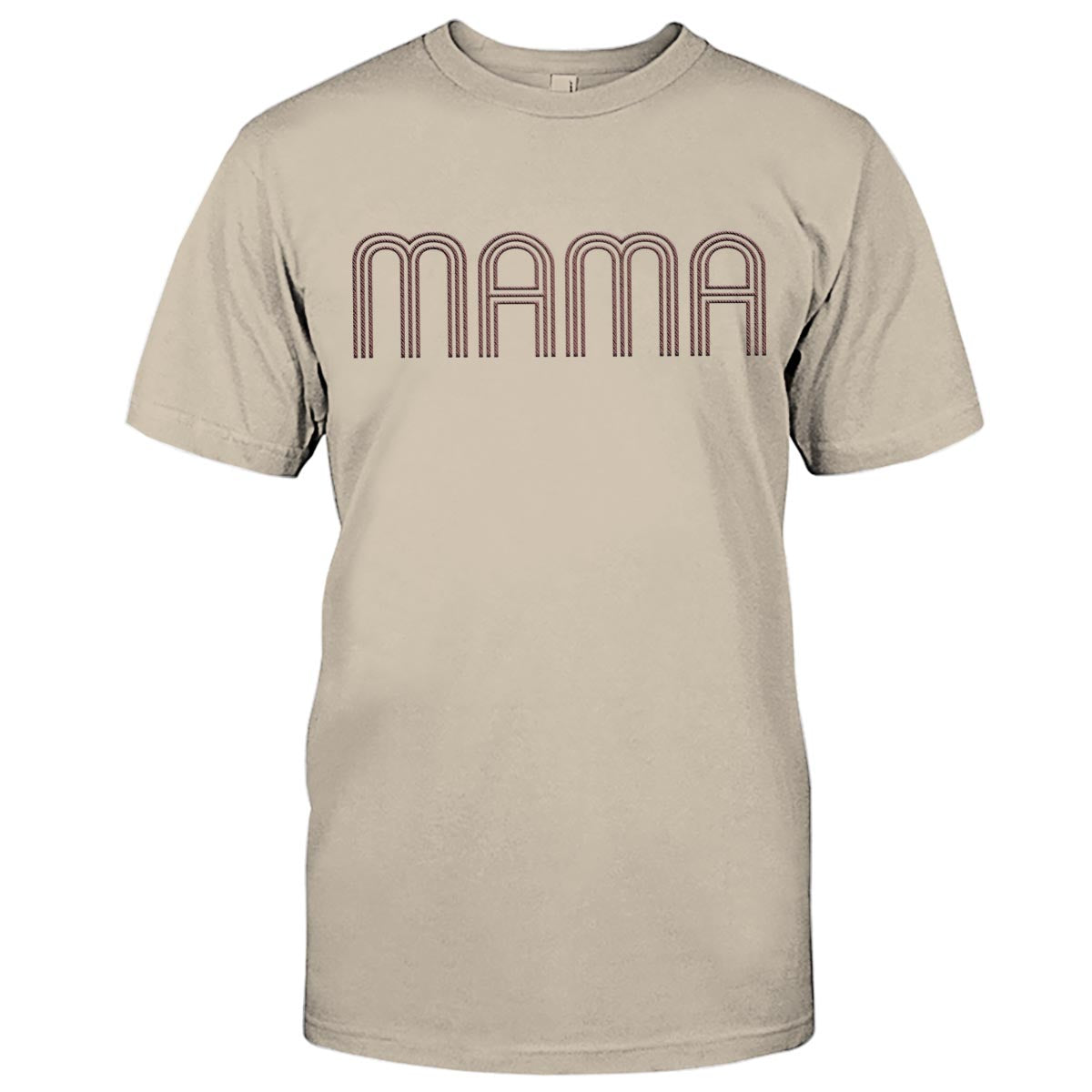 T-shirt brodé personnalisé avec nom pour maman